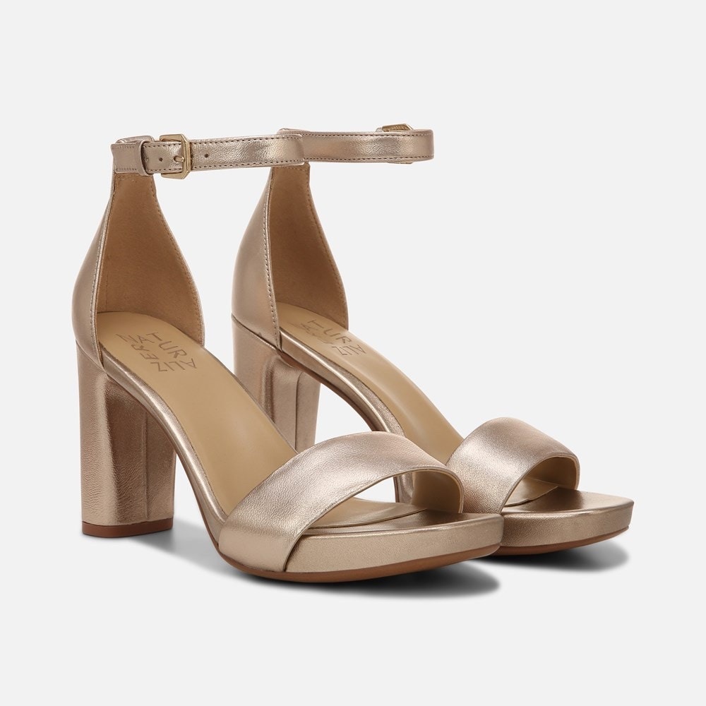 Naturalizer JOY Gold Dress Sandals